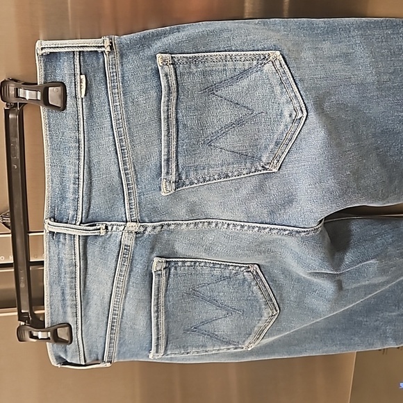 💕MOTHER💕 Mid Rise Dazzler Ankle Fray Jeans - Riding The Cliffside 28 NWOT - Picture 15 of 16